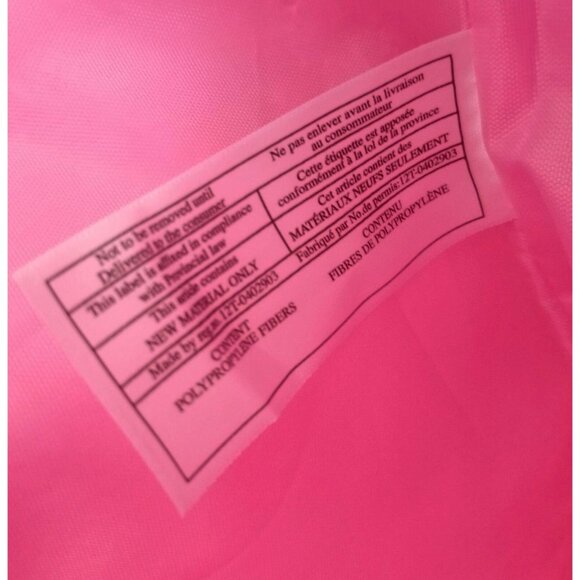 Disney Store Minnie Mouse Pink Glitter Tote Bag Plastic - Picture 10 of 10